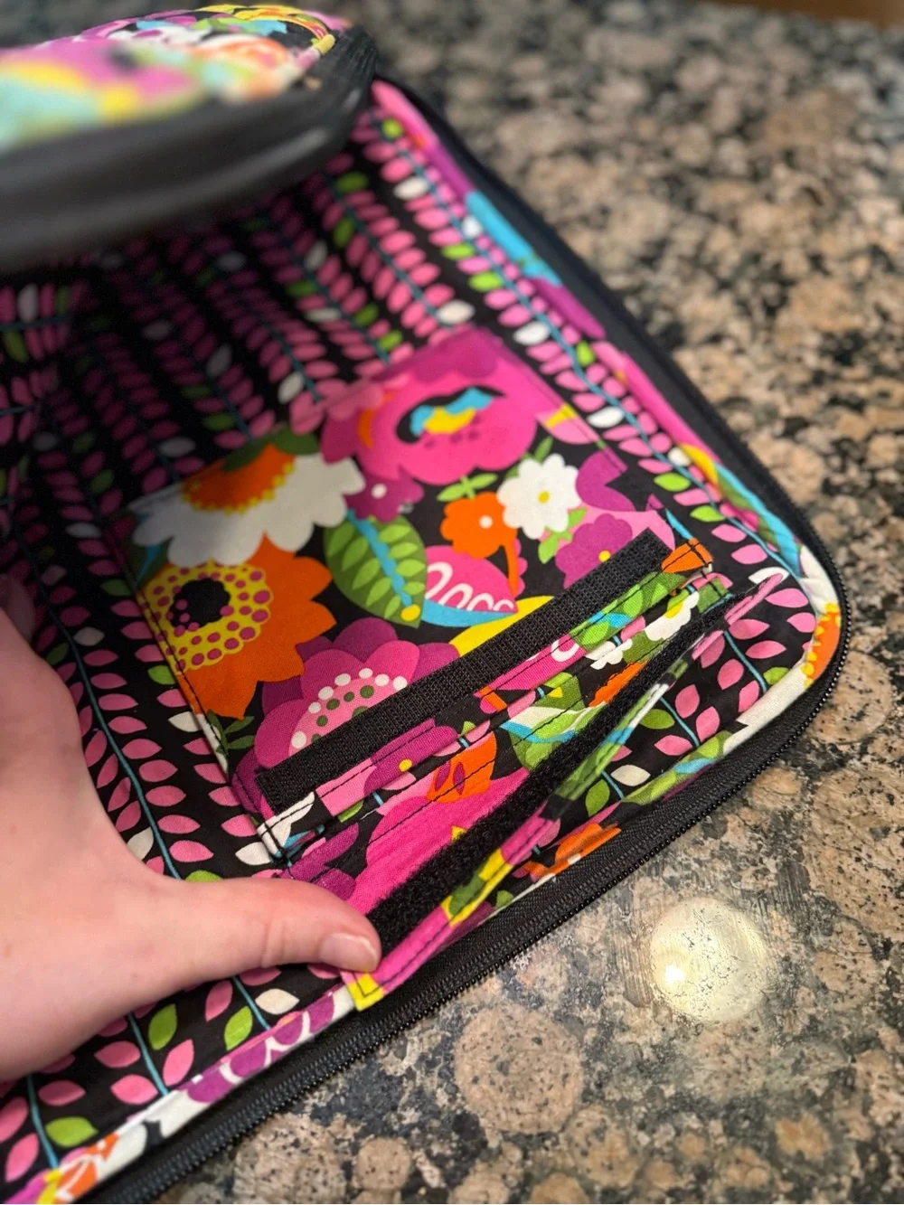 Vera Bradley Multicolor Floral Quilted Laptop Sleeve